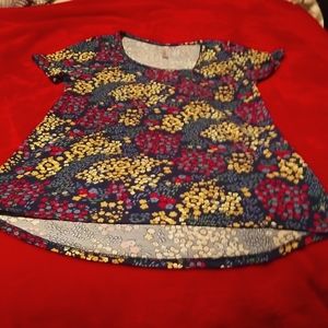 LuLaRoe Small Flower Grouping  Classic Tee. Size S
